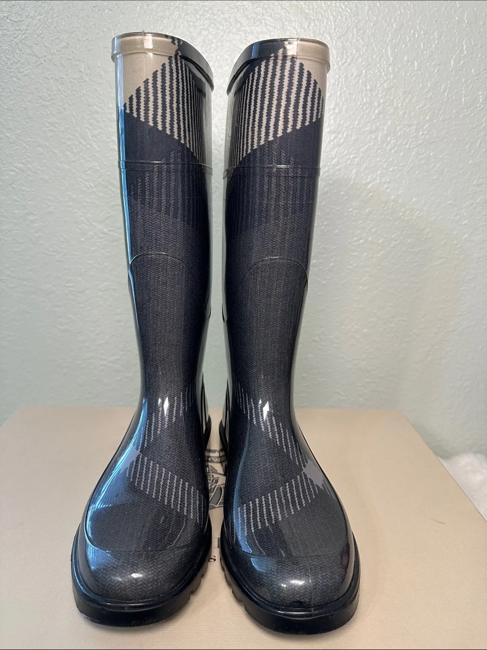 Burberry Big Scale Check Rainboot | Like New